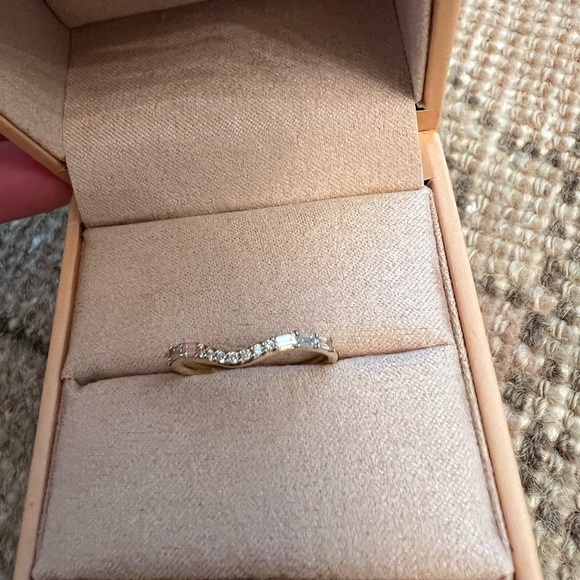 Marrow Fine White Diamond Quinn Wedding Band 14K Yellow Gold, 6.75 - Picture 2 of 8